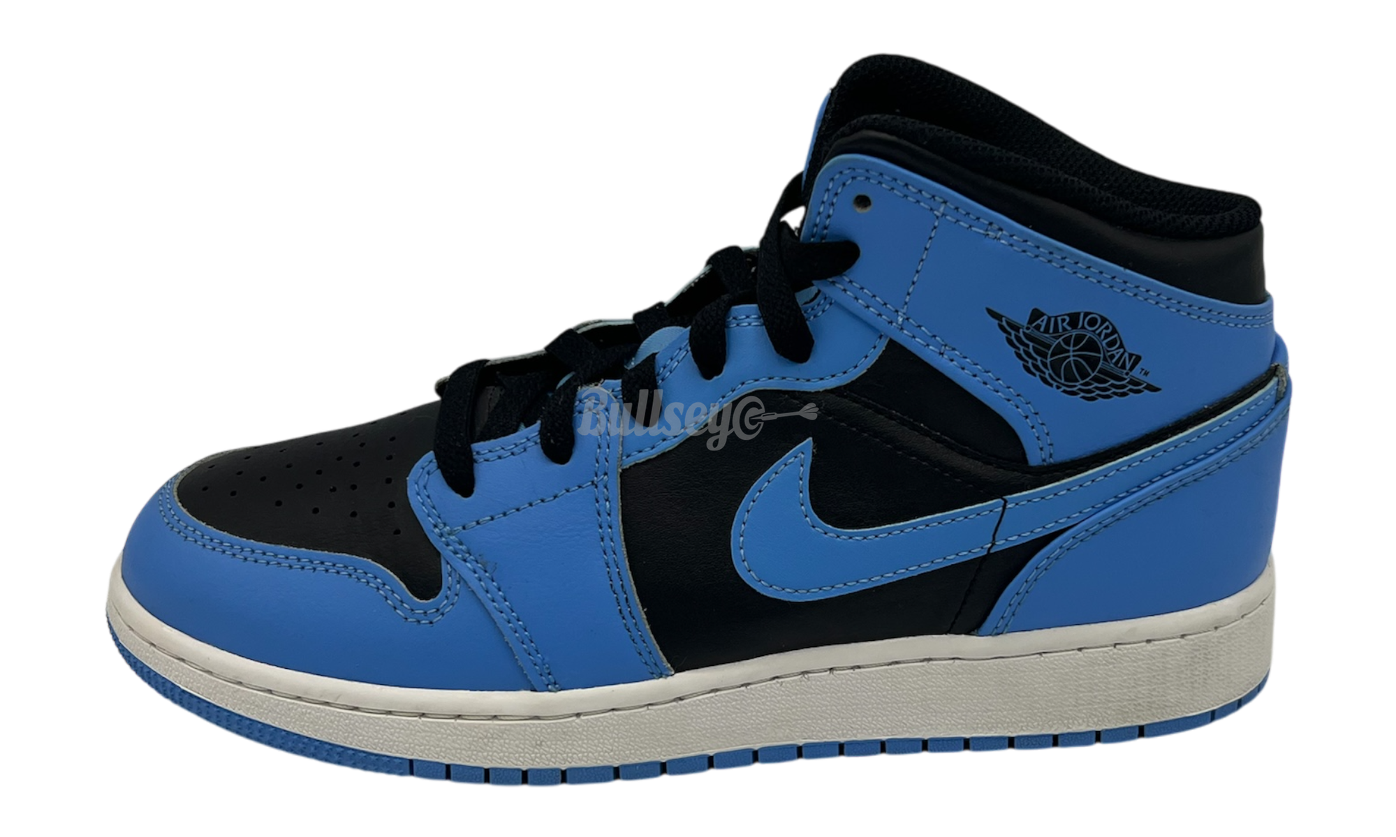 Air Jordan 1 Mid "University Blue Black" (PreOwned) (No Box)-Bullseye Sneaker Boutique