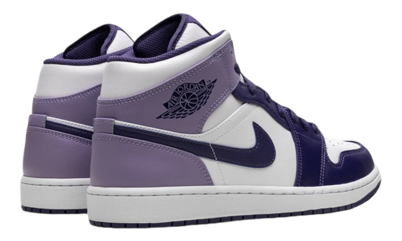 Air Jordan 1 Mid "White Sky J Purple" GS