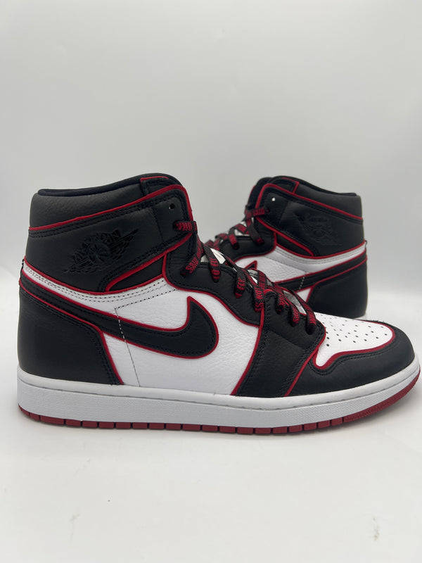 Air Navy Jordan 1 Mid Sneakers Weiß Retro "Bloodline" (PreOwned)