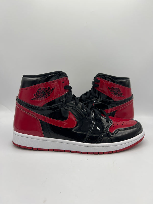 Air jordan bred 1 Retro High OG “Patent Bred” (PreOwned)