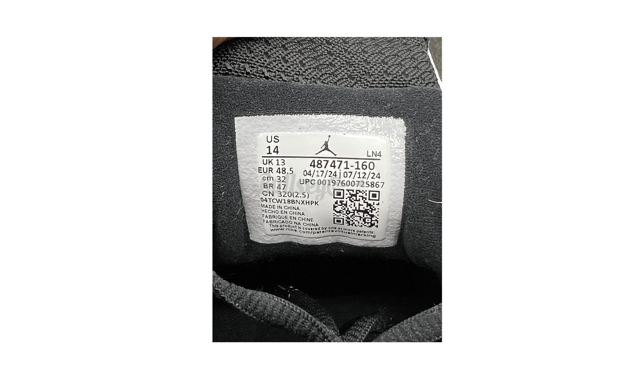 Air Jordan 14 Retro "Black Toe" (2024) (PreOwned)