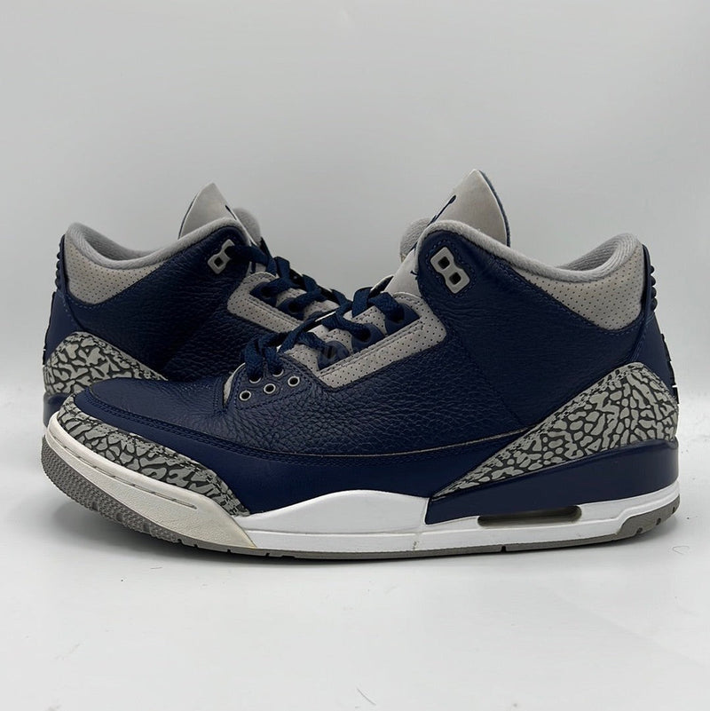 Sean May driving the baseline in the Jordan Jumpman Team Pro Retro "Georgetown" (PreOwned)