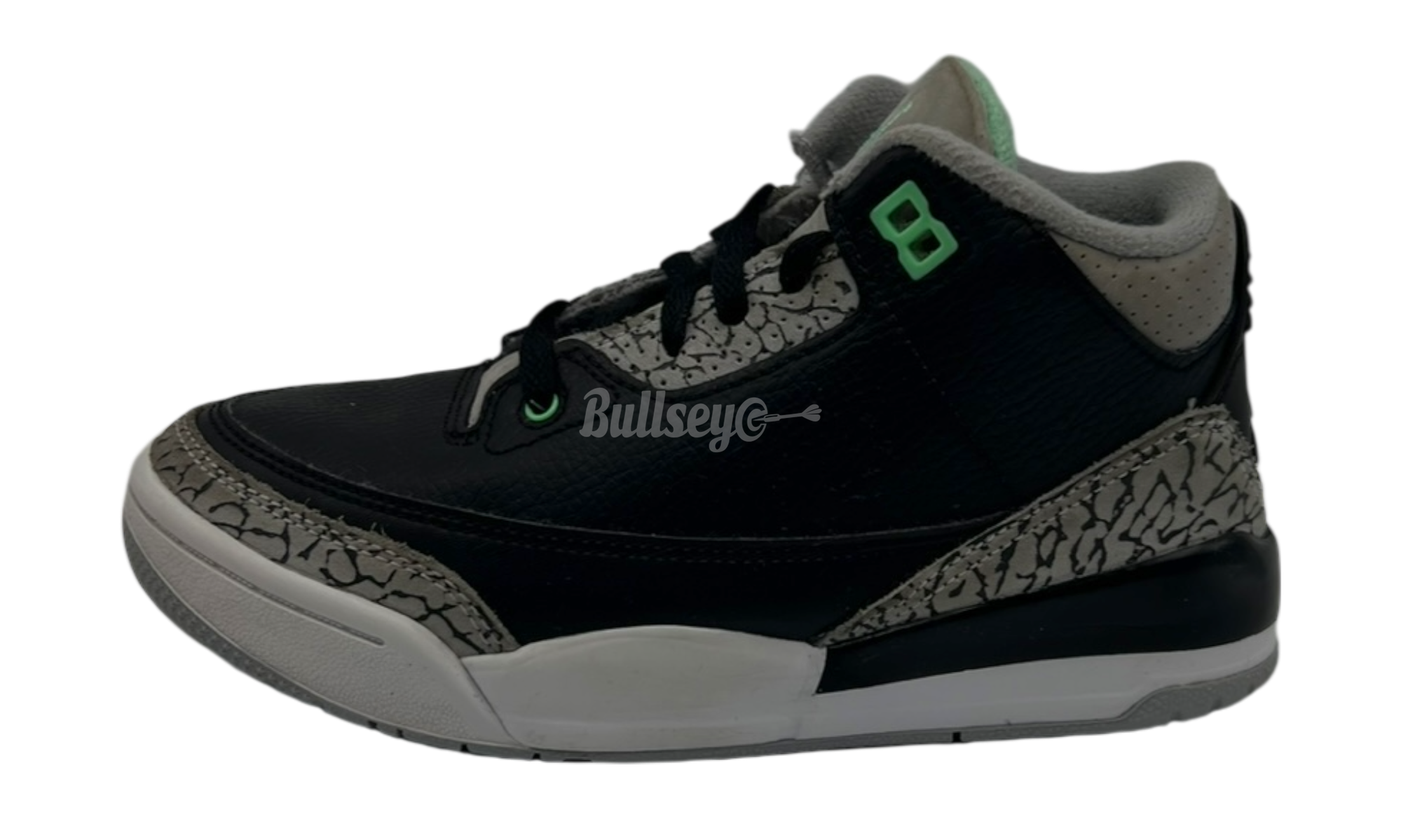Air Jordan 3 Retro "Green Glow" PS (PreOwned) (No Box)-Bullseye Sneaker Boutique