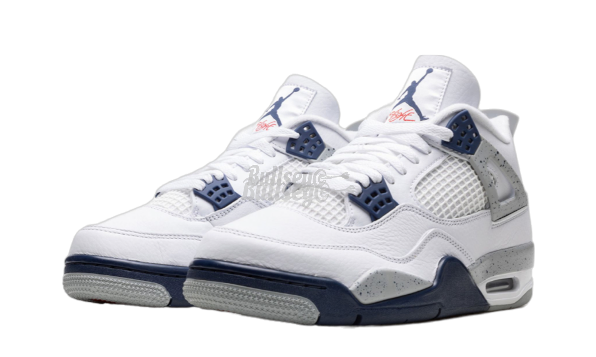 Air Jordan 4 Retro "Blanco Azul Marino Medianoche"