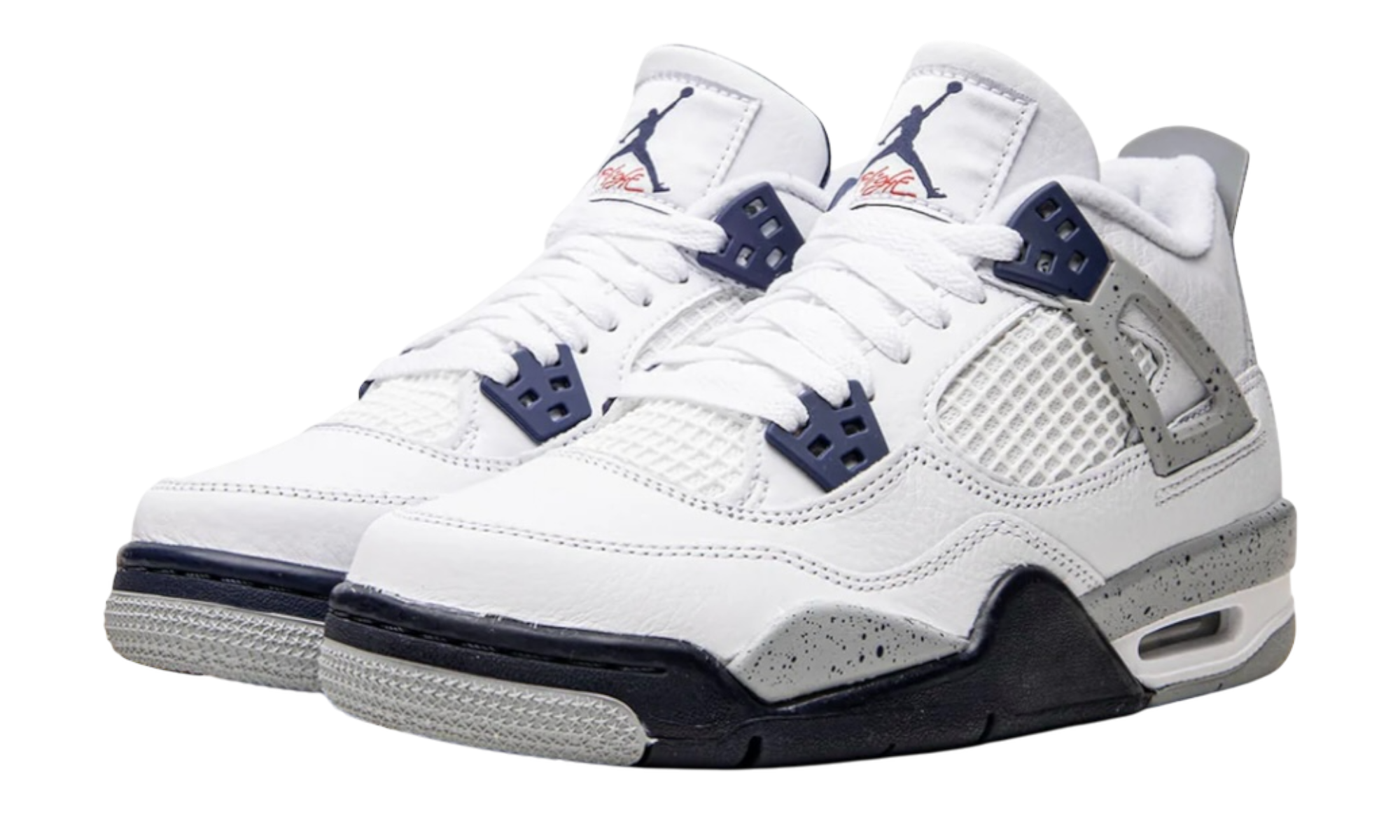 Air Jordan 4 Retro "White Midnight Navy" (No Box)