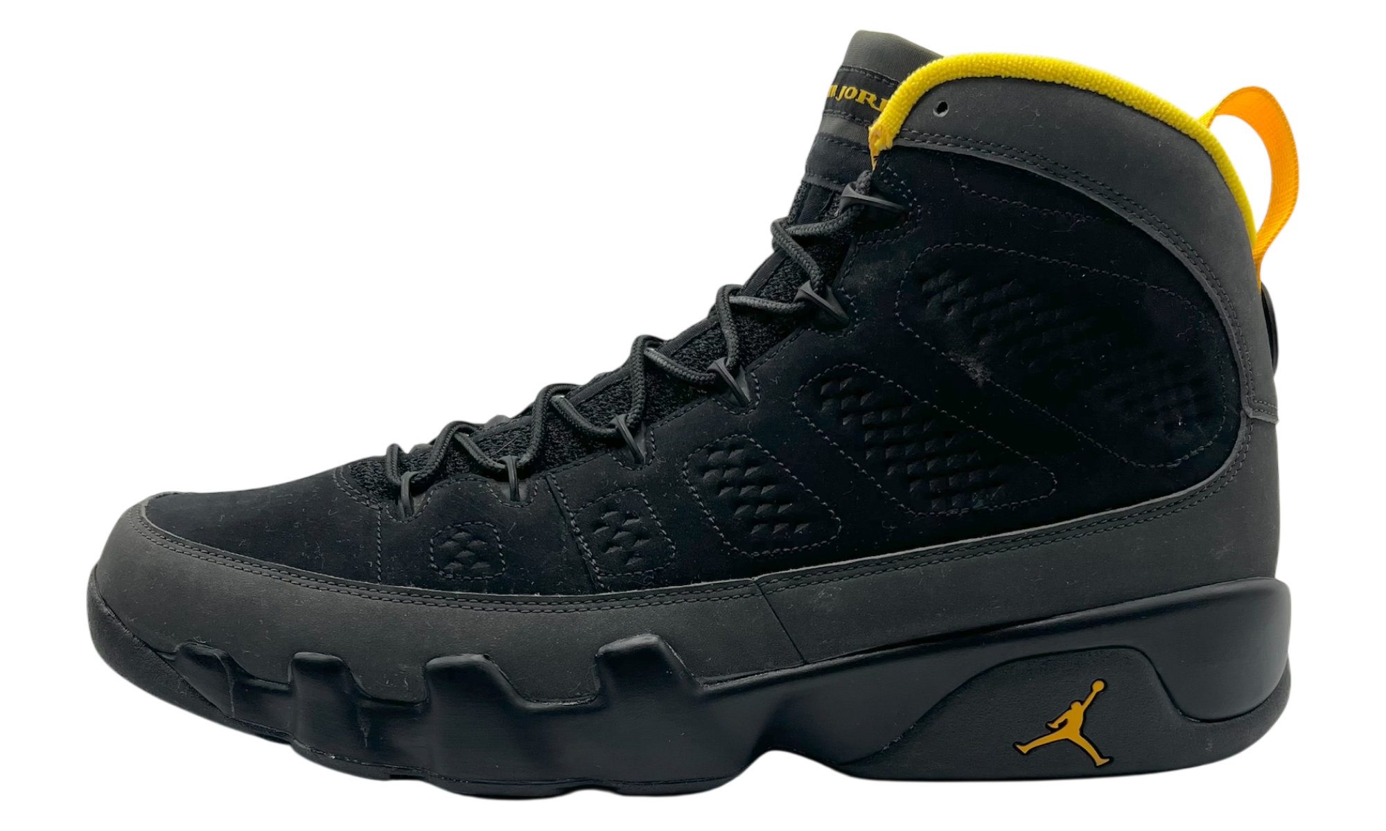 Air Jordan 9 Retro "Dark Charcoal University Gold" (PreOwned)-Bullseye Sneaker Boutique