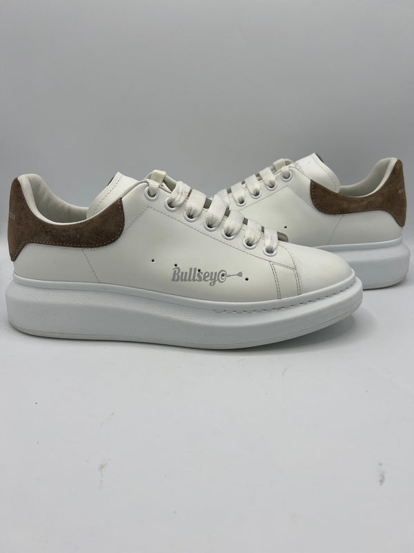 Alexander McQueen Oversized Sneaker "White Brown Suede" (PreOwned) (No Box)-footwear adidas court team bounce m fz2614 halsil hireye halblu