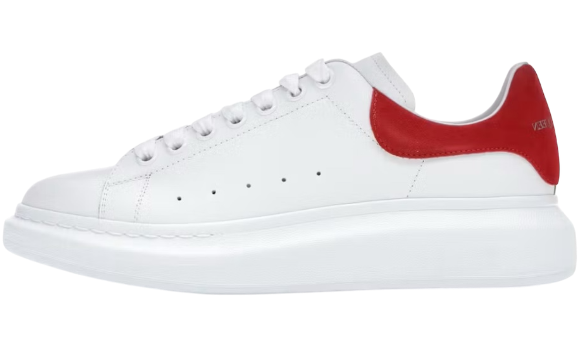 Alexander McQueen Oversized Sneaker "White Lust Red" (PreOwned)-Bullseye Sneaker Boutique