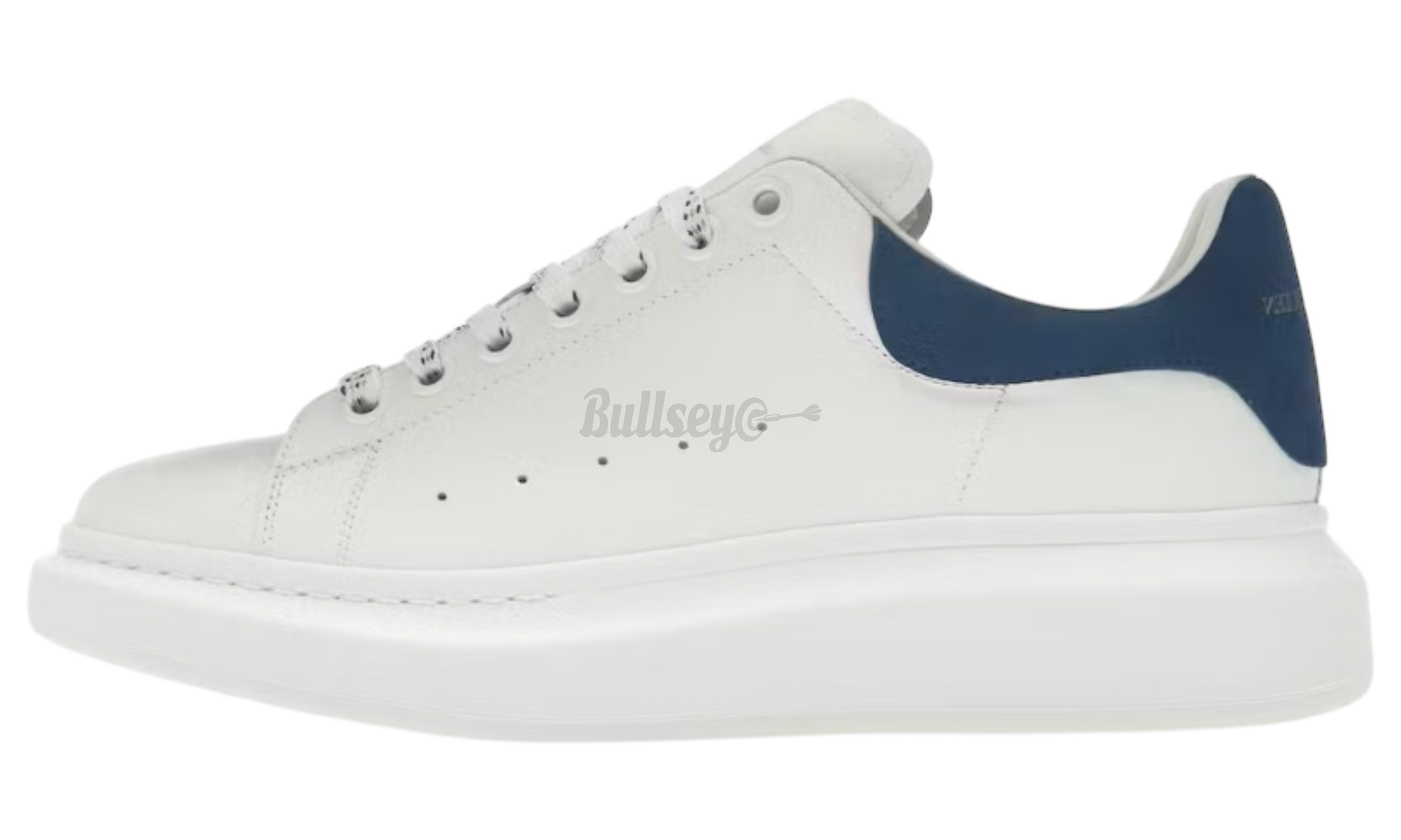 Alexander McQueen Oversized Sneaker "White Paris Blue" (PreOwned) (No Box)-Bullseye Sneaker Boutique