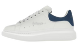 Alexander McQueen Oversized Sneaker "White Paris Blue" (PreOwned) (No Box)-Bullseye Sneaker Boutique