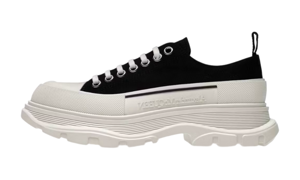 Alexander McQueen Tread Slick Lace Up "Black White" (PreOwned)-Bullseye Sneaker Boutique