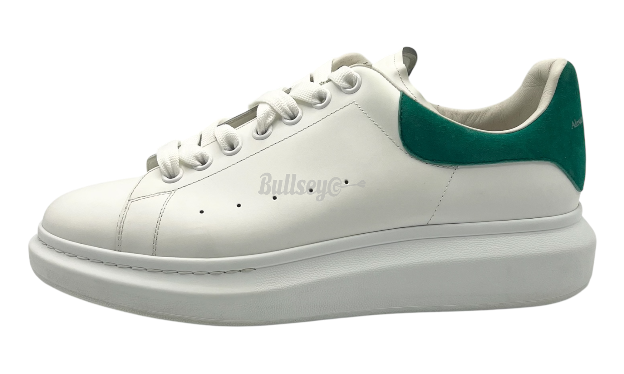 Alexander Mcqueen Oversized "White/Green" (PreOwned) (No Box)-Bullseye Sneaker Boutique