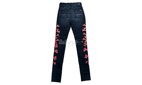 Amiri Black Red Bones Jeans
