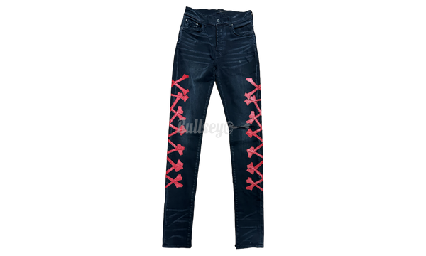 Amiri Black Red Bones Jeans-Urlfreeze Sneakers Sale Online