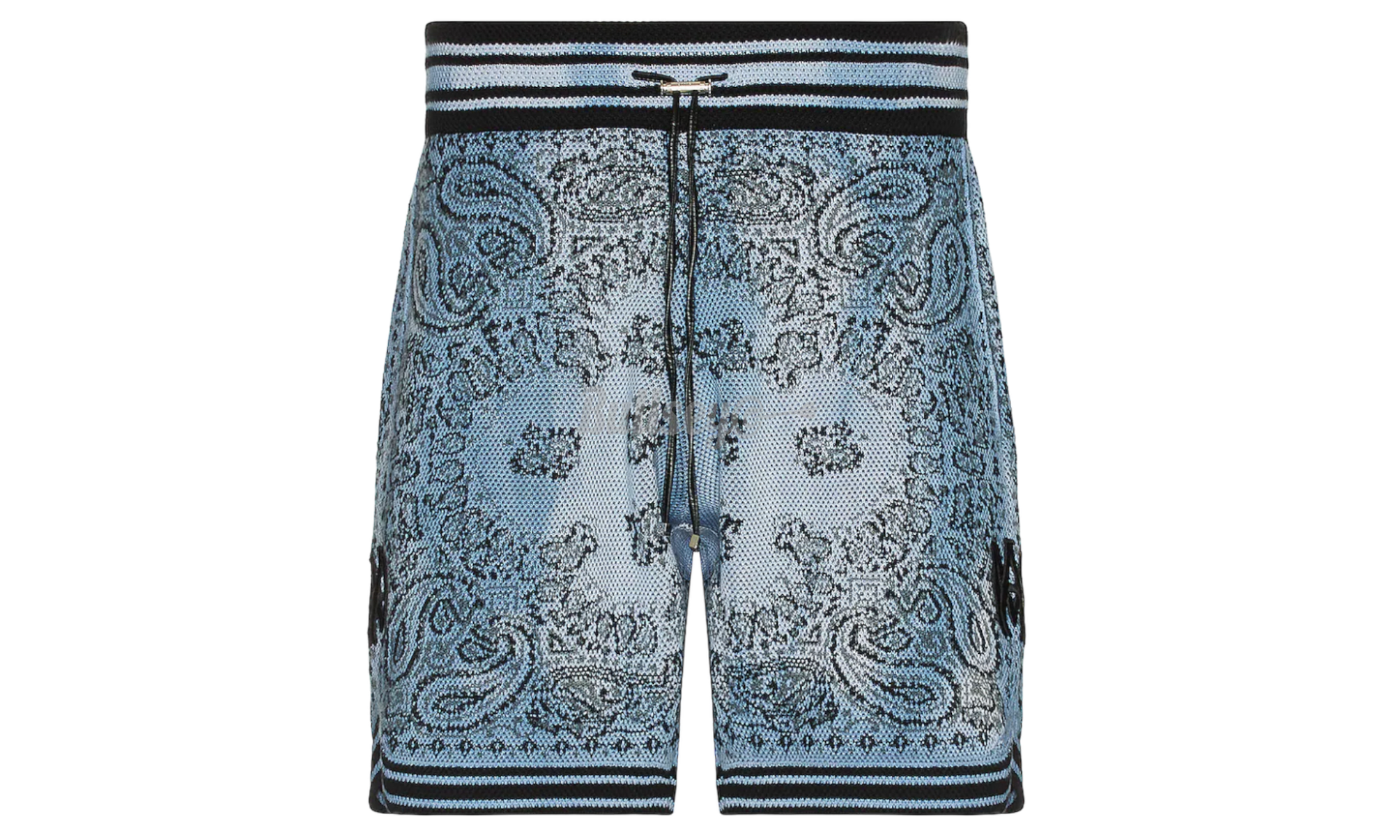 Amiri Blue Bandana Shorts-Bullseye Sneaker Boutique