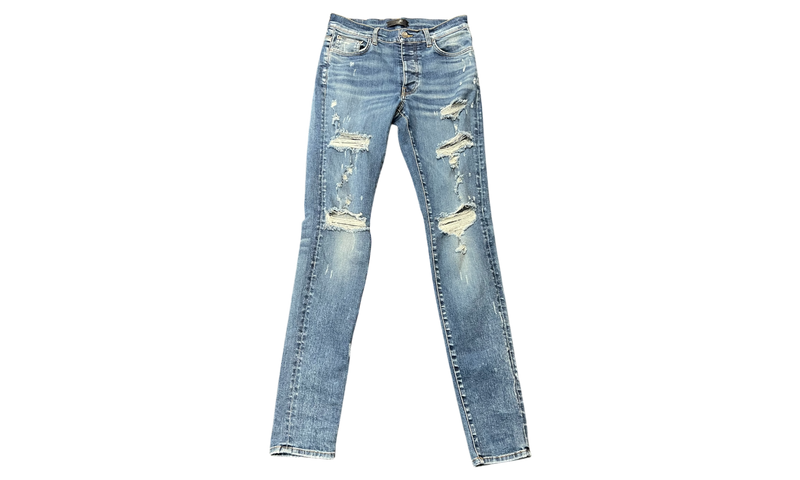 Amiri Blue Distressed Jeans (PreOwned)-Bullseye Sneaker Boutique