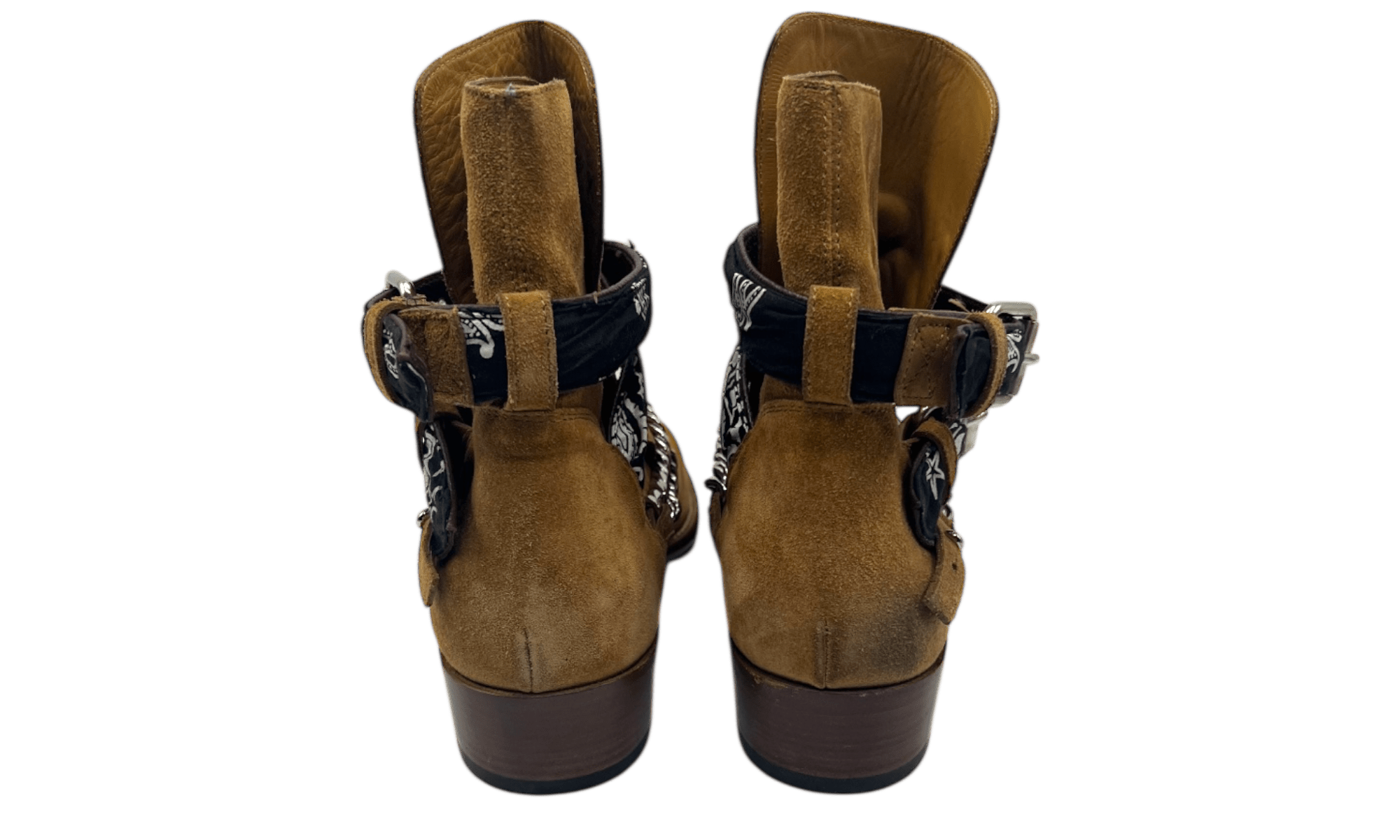 Amiri Crepe Suede Point-Toe Chelsea Boot (PreOwned) (No Box)