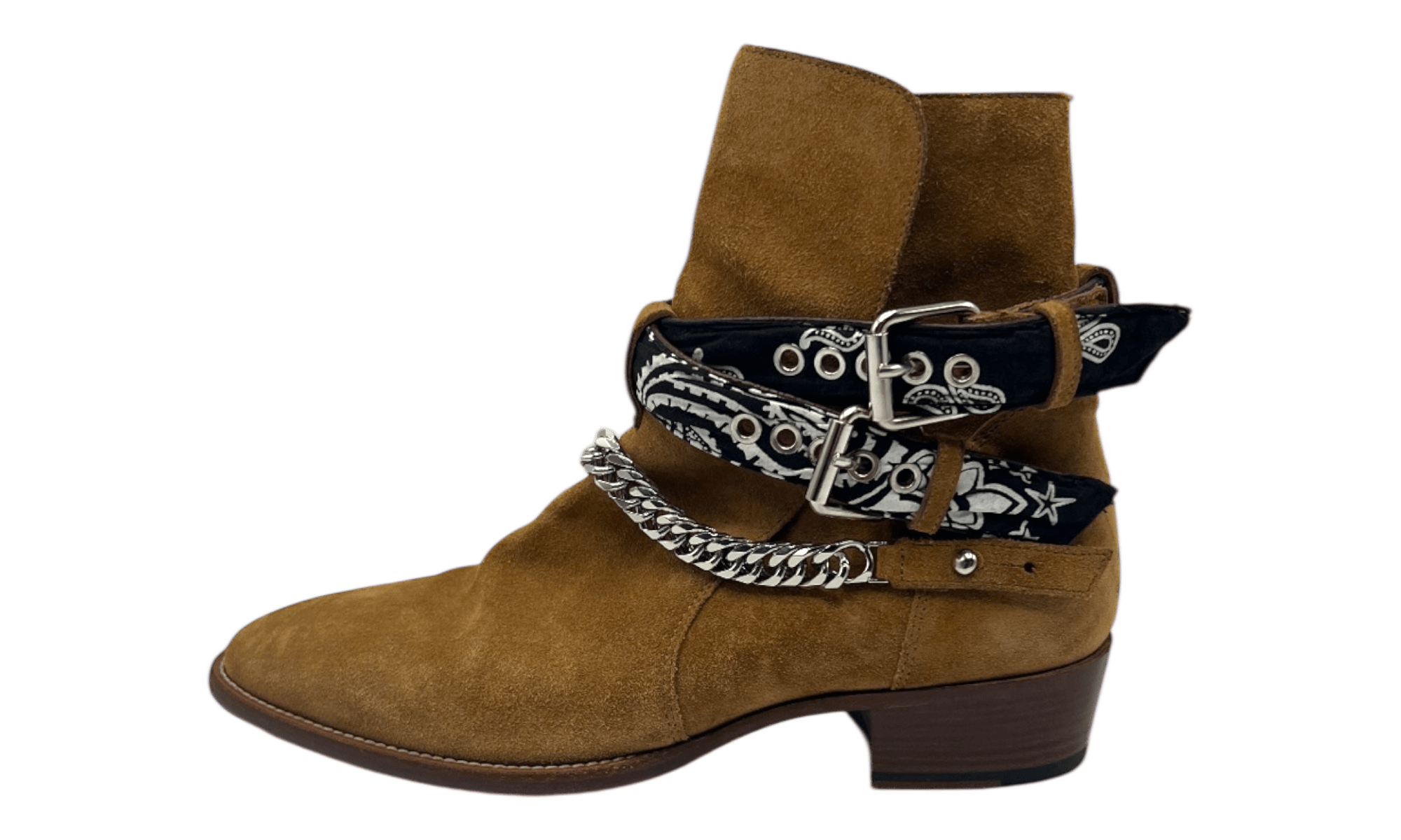 Amiri Crepe Suede Point-Toe Chelsea Boot (PreOwned) (No Box)-Bullseye Sneaker Boutique