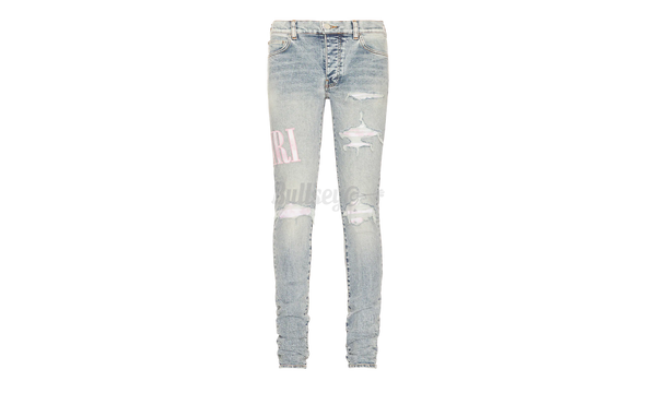 Amiri Indigo Tie-Dye Core Jeans-Boland low-top sneaker