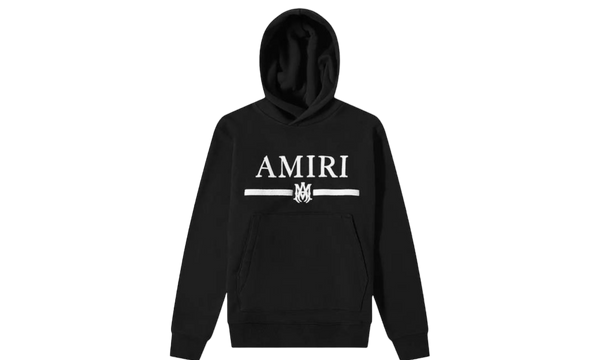 Amiri MA Bar Embroidery Black Hoodie-Plain Chocolate Bucket Hat