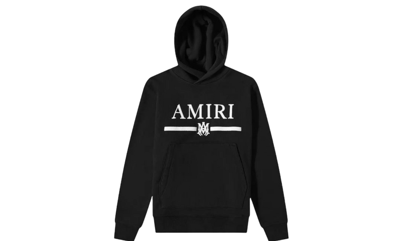 Amiri MA Bar Embroidery Black Hoodie-Bullseye Sneaker Boutique