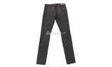 Amiri MX1 Black Leather Patch Jeans (PreOwned)