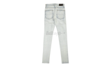 Amiri MX1 Camo Patch Light Indigo Jeans