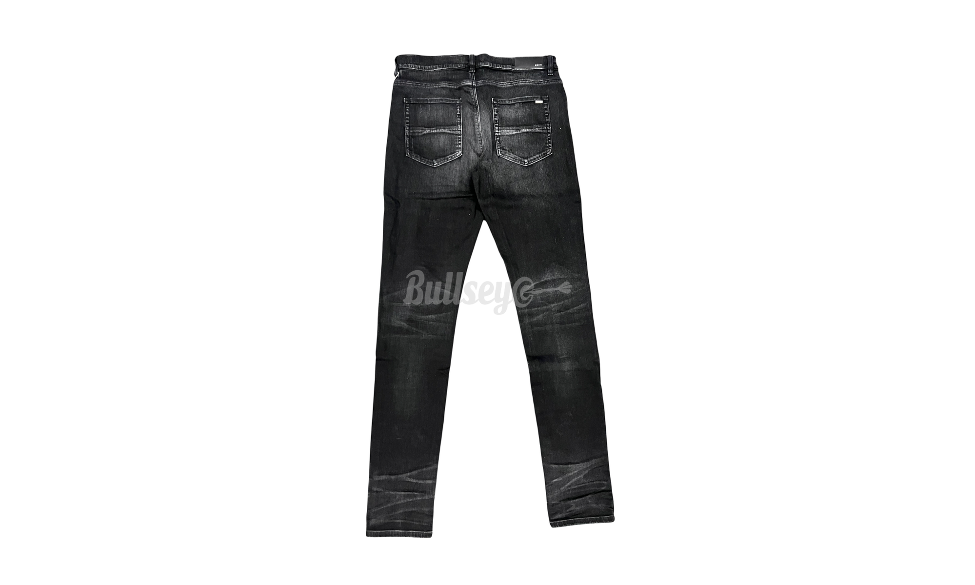 Amiri MX1 Leather Camo Aged Black Jeans