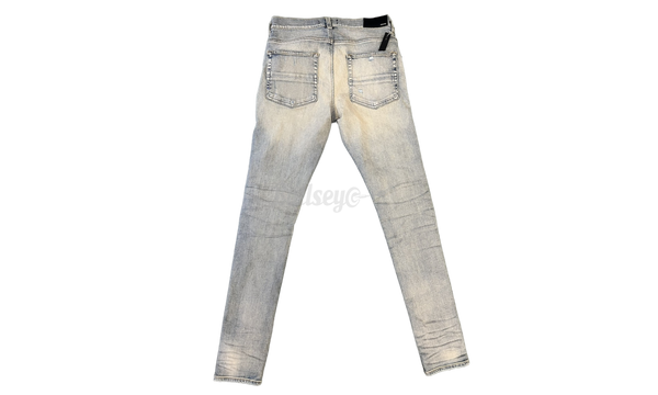 Amiri MX1 Light Blue Suede Patch Antique Indigo Jeans