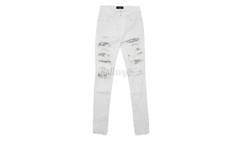 Amiri MX1 White/Black Bandana Jeans-Girls MIA Little Ellen Sandals