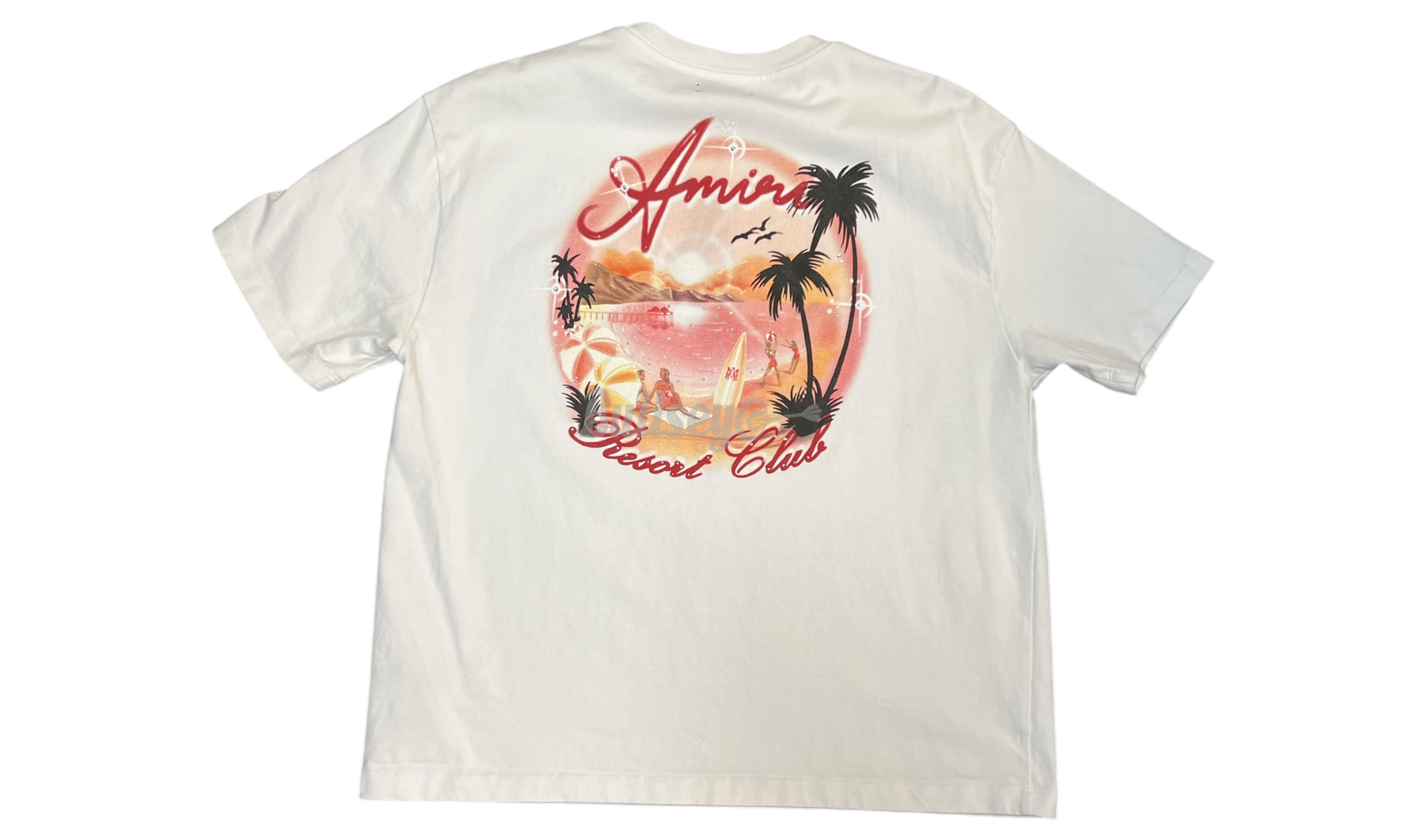 Amiri Paradise Airbrushed White T-Shirt