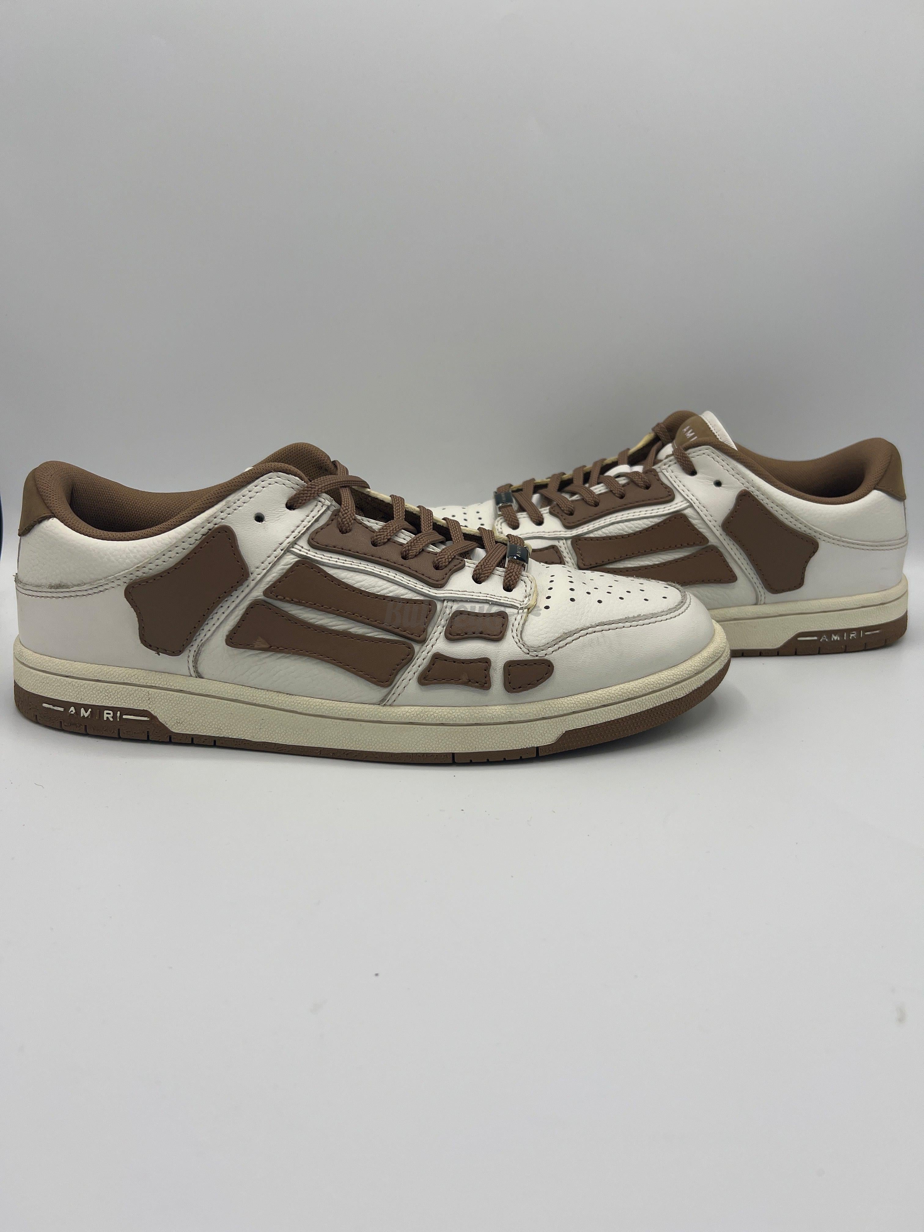 Amiri Skel Top Low "White Brown" (PreOwned)