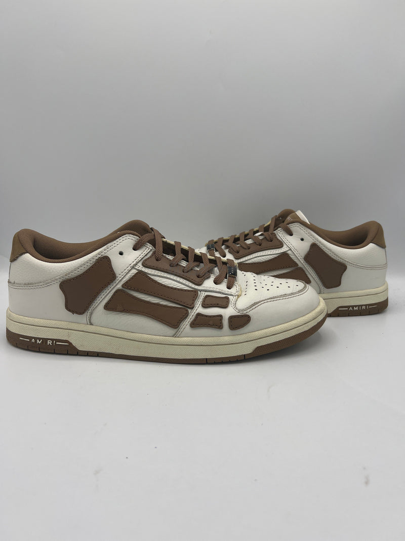 Amiri Skel Top Low "White Brown" (PreOwned)