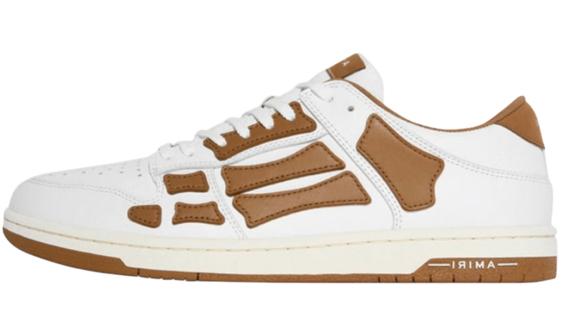 Amiri Skel Top Low "White Brown" (PreOwned)-Bullseye Sneaker Boutique