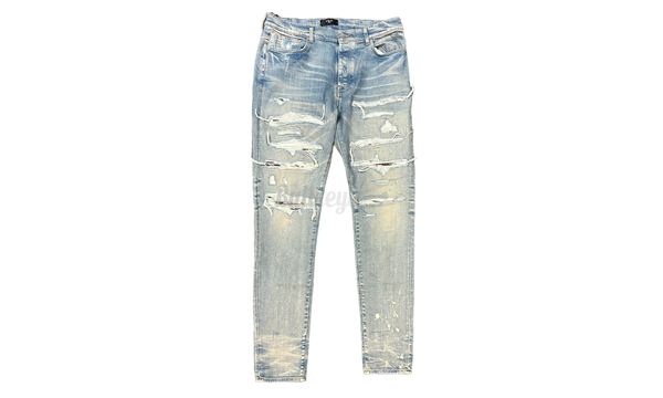 Amiri Thrasher Clay Indigo Marble Jeans