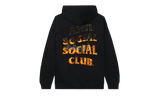 Anti-Social Club "A Fire Inside" Black Hoodie-zapatillas de running ritmo medio apoyo talón talla 31.5 moradas