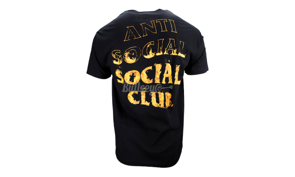 Anti-Social Club "A Fire Inside" Black T-Shirt-Rope Wedge Sandal T3A2-31055-1167X051 M