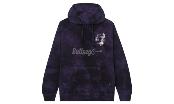 Anti-Social Club "Dissociative" Black/Purple Tie Dye Hoodie-Bullseye Sneaker Basketball Boutique