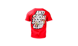 Anti-Social Club "Drop A Pin" Red T-Shirt-Knee High Boots SUPERFIT GORE-TEX 1-009478-3000 S Braun