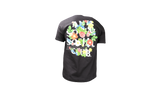 Anti-Social Club Flowers/Tan Logo Black T-Shirt-Bullseye Sneaker Boutique