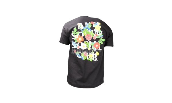 Anti-Social Club Flowers/Tan Logo Black T-Shirt-DUE TO COVID I WILL BE COMPLETELY DISINFECTING THE SHOE PRIOR TO SHIPMENT