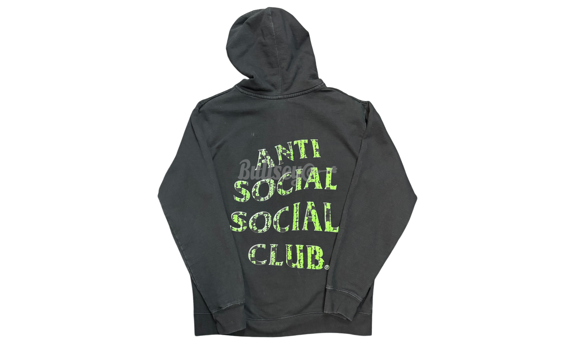 Anti-Social Club "Glitch" Black Hoodie (PreOwned)-Bullseye Sneaker Boutique