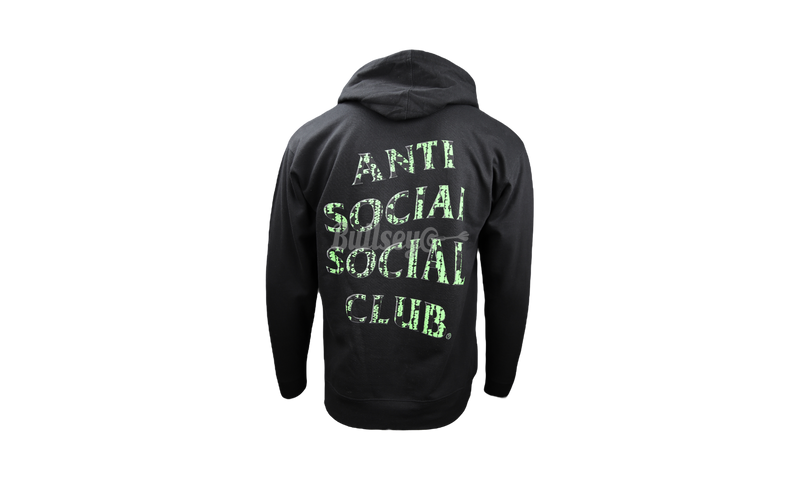 Anti-Social Club "Glitch" Black Hoodie-Bullseye Sneaker Boutique