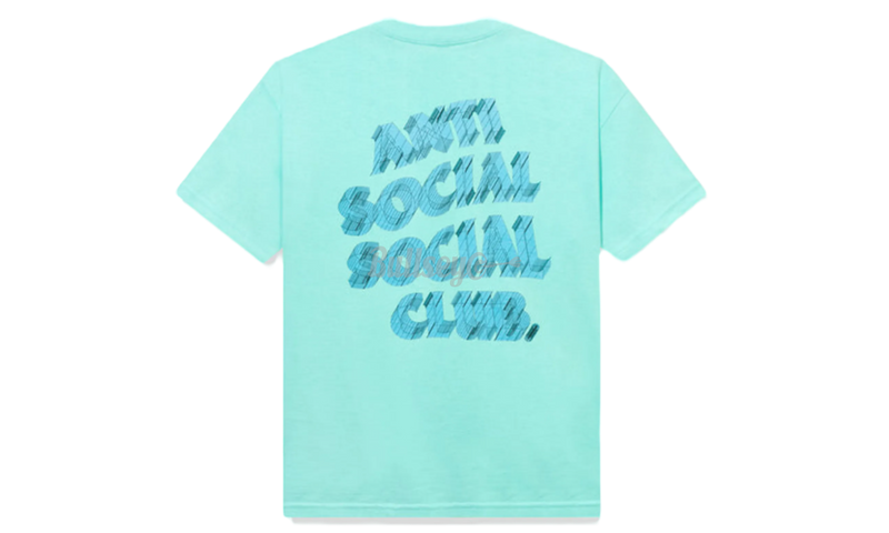 Anti-Social Club "How Deep" Mint T-Shirt-Scarpa da running su strada 4 Uomo Nero