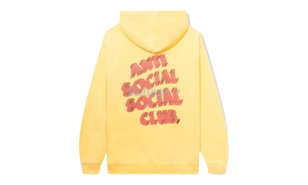 Anti-Social Club "How Deep" Yellow Hoodie-ankle boots steve madden negotiate sm11001674 03001 017 black leather