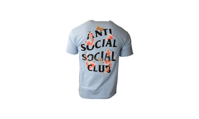 Anti-Social Club "Kkoch" Blue T-Shirt-B-Court sneakers i jacquard med monogram