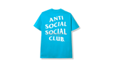 Anti-Social Club "Oceans" Blue T-Shirt-under armour mens project rock 3 training shoes