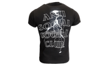 Anti-Social Club "Twisted" Black T-Shirt-how demi lovato gets into thigh high boots during concerts