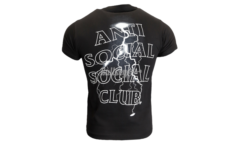 Anti-Social Club "Twisted" Black T-Shirt-how demi lovato gets into thigh high boots during concerts