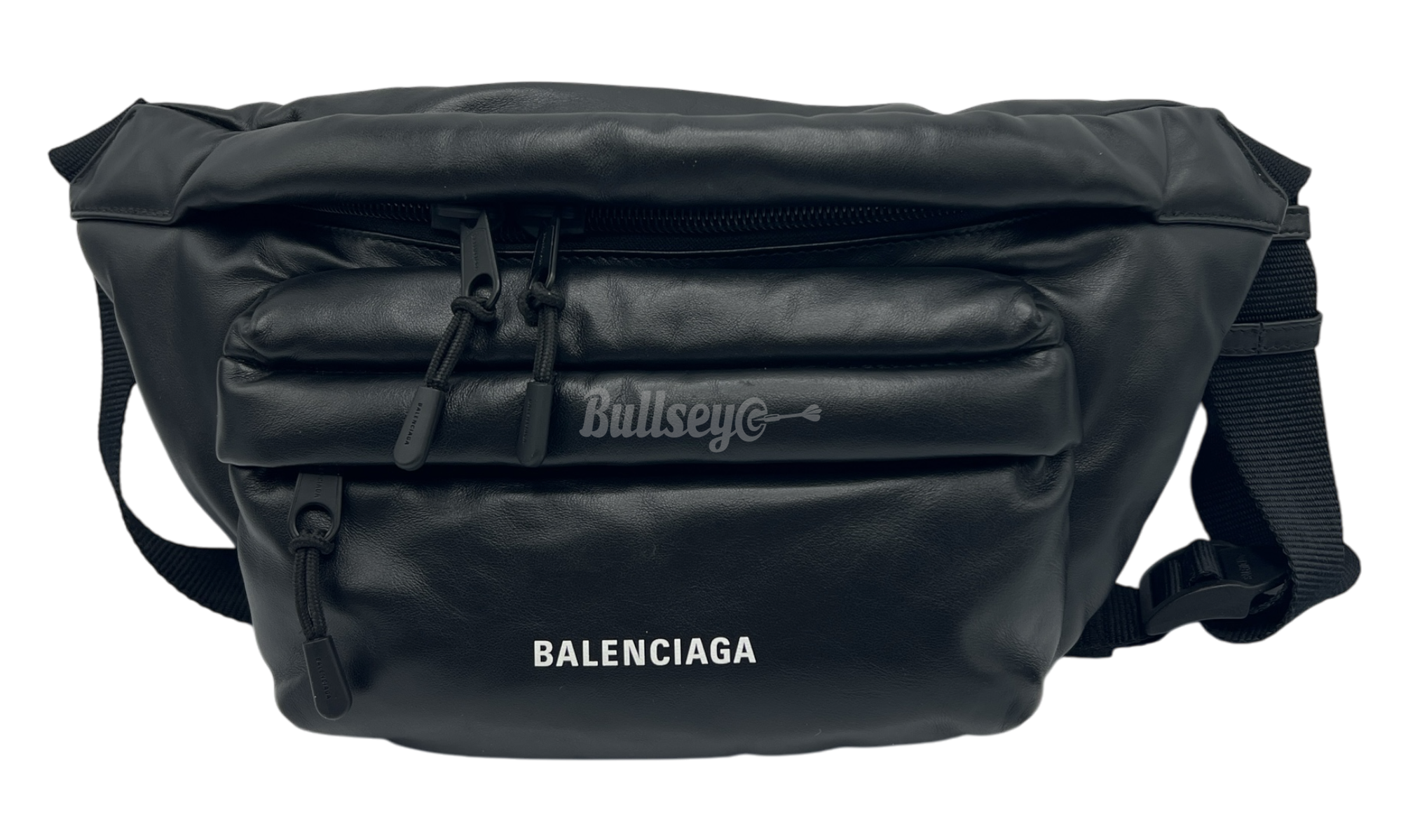Balenciaga Puffy Leather Black Beltbag (PreOwned)-Bullseye Sneaker Boutique